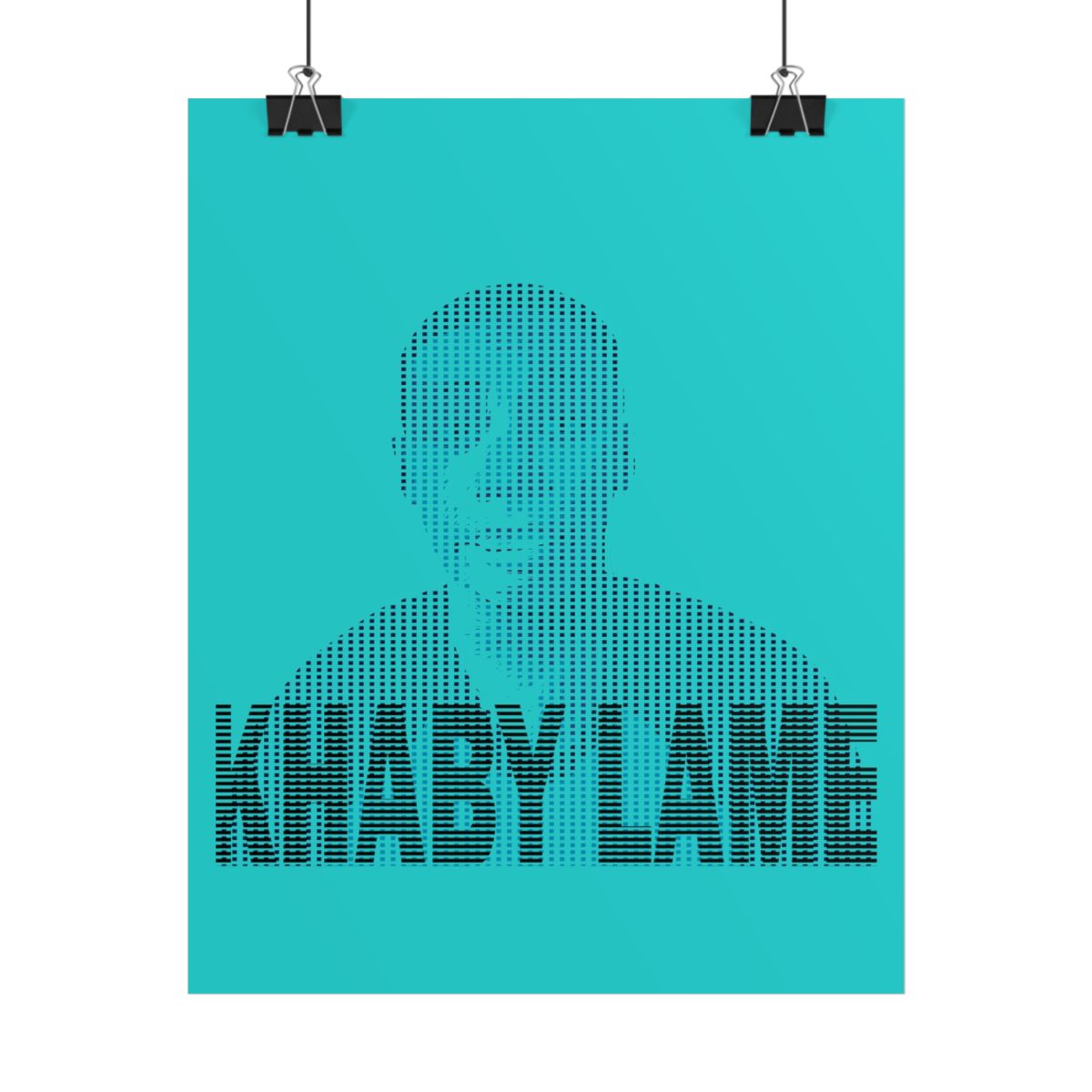 Dot Portrait Text Poster | Rolled Poster | Khaby Lame