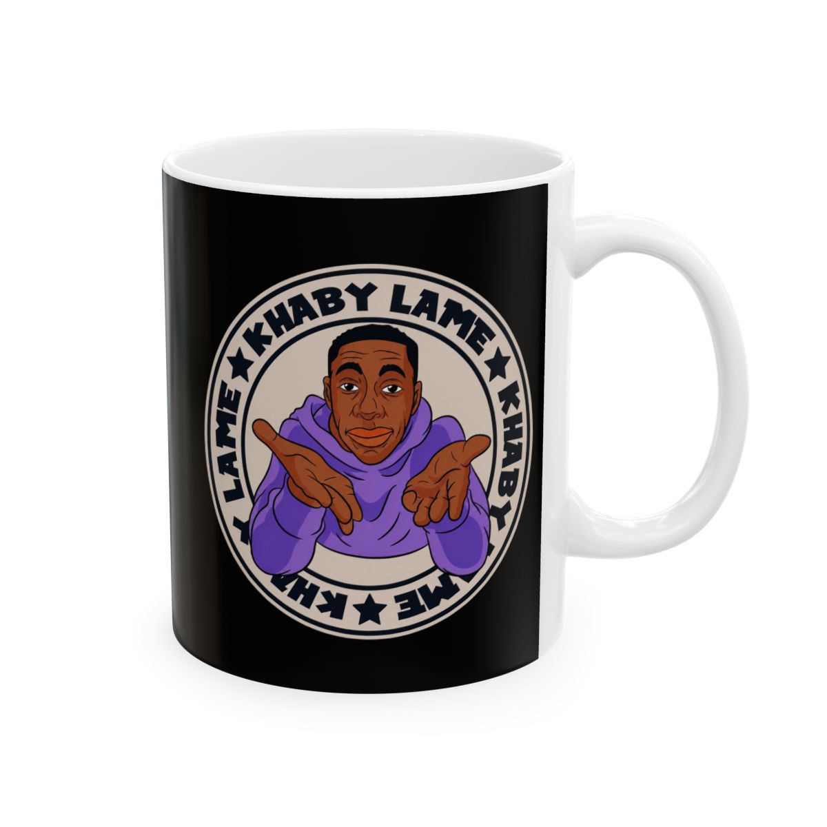 Flamingo Yoga Seal Mug | Ceramic Coffee Tea Cup, 11oz or 15oz | Khaby Lame