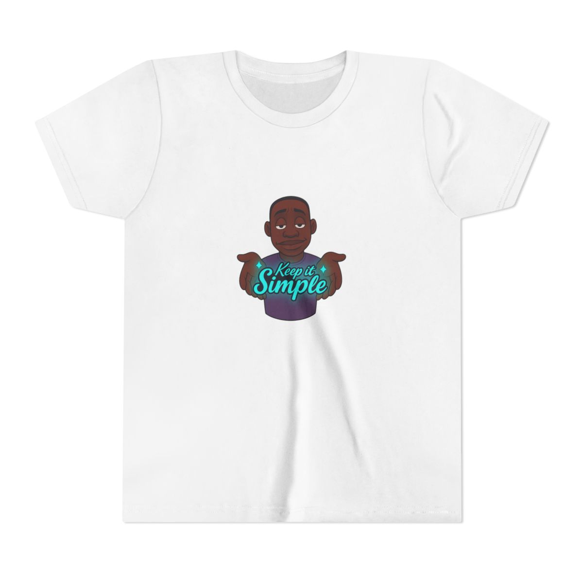 Keep It Simple Minimalist Kids T Shirt - Khaby Lame official T-Shirts merch